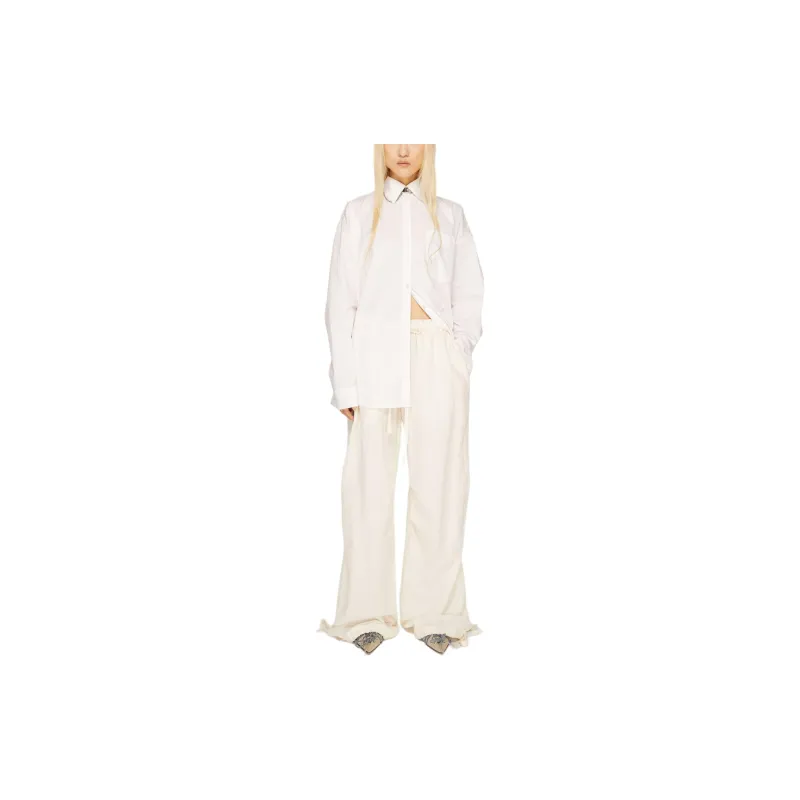 Acne Studios SS24 Casual Pants Women's Warm White-1