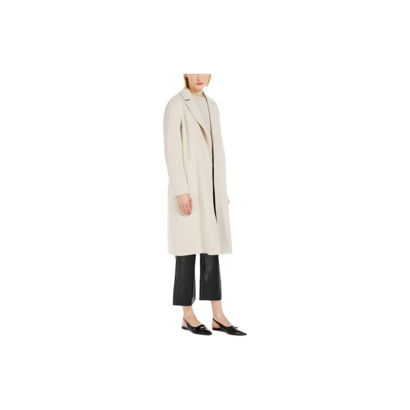 'S MAX MARA Pauline Belted Long-Sleeved Coat-3