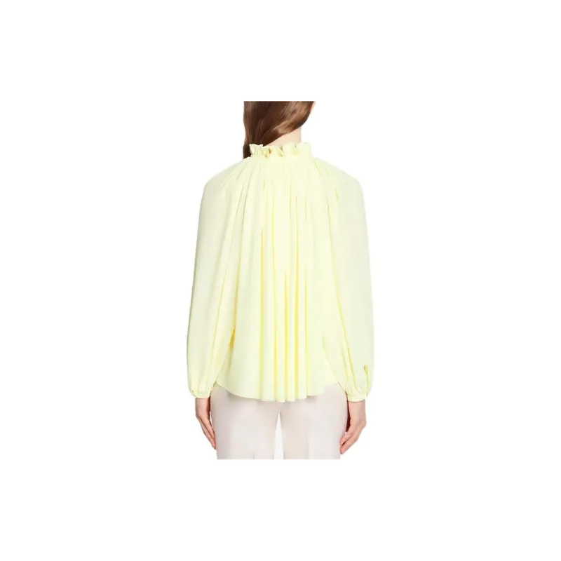 Lanvin Pleated Long Sleeved Blouse-1