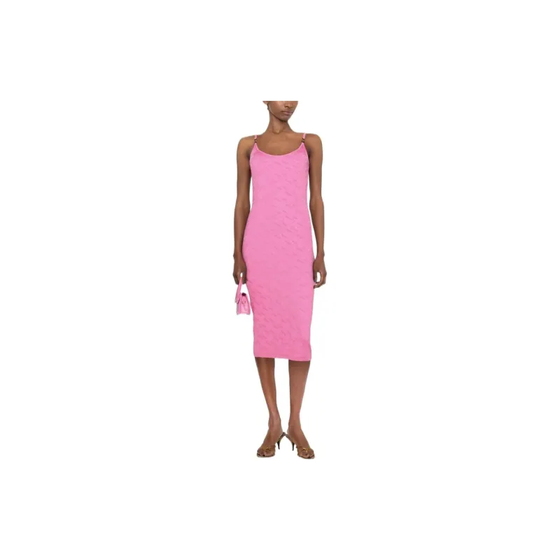 VERSACE Sleeveless Dresses Women's Pink-1