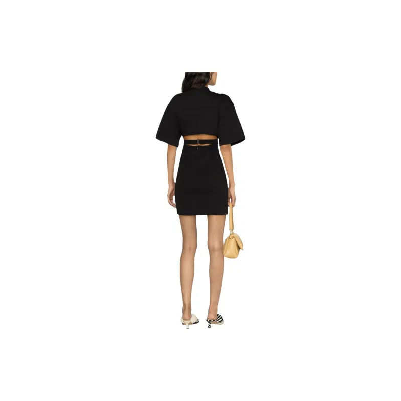 Jacquemus La Robe T Shirt Bahia Dress White-2