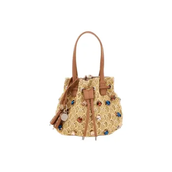 GUESS Raffia Bucket Bags Handbags Women's Multidome