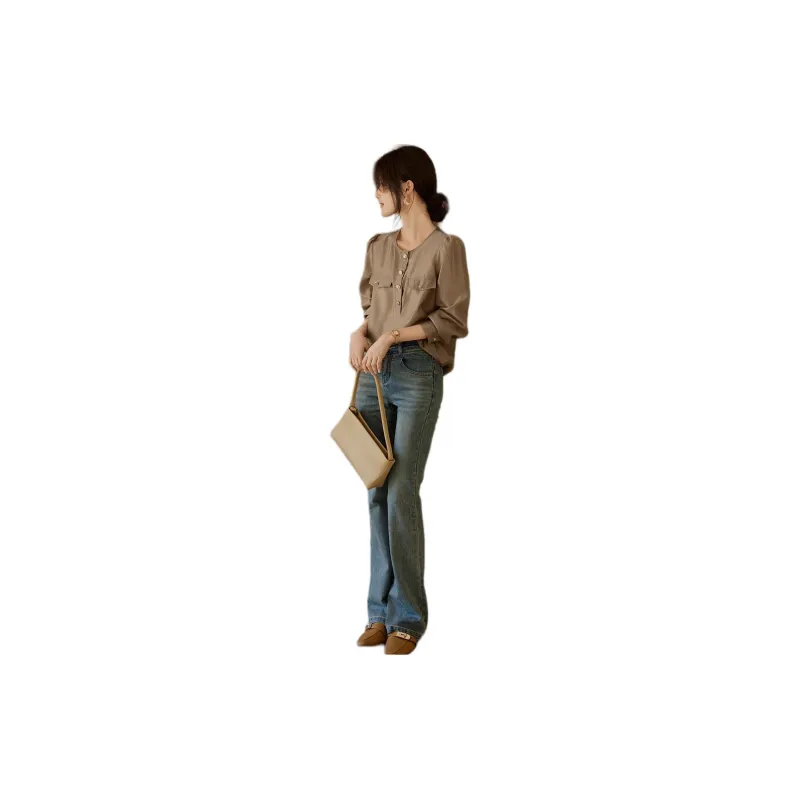 XWI Shirt Women's Milk Tea Camel-4