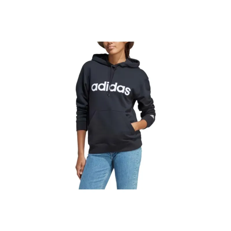 Adidas ESSENTIALSSportswear Linear Sweatshirt Women's Black-1
