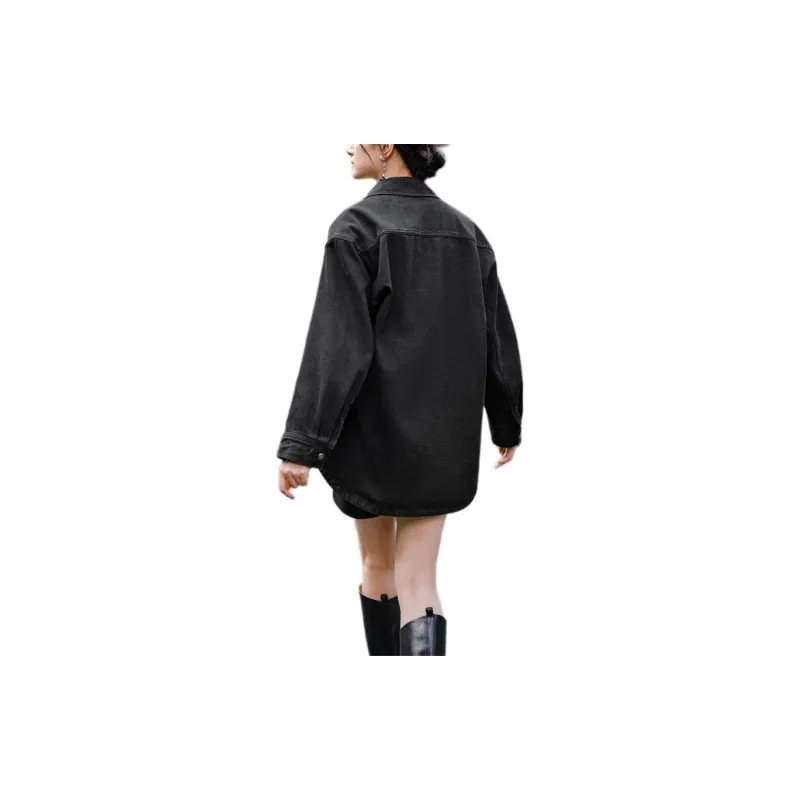 Inman Denim Jacket Women's Denim Black-2