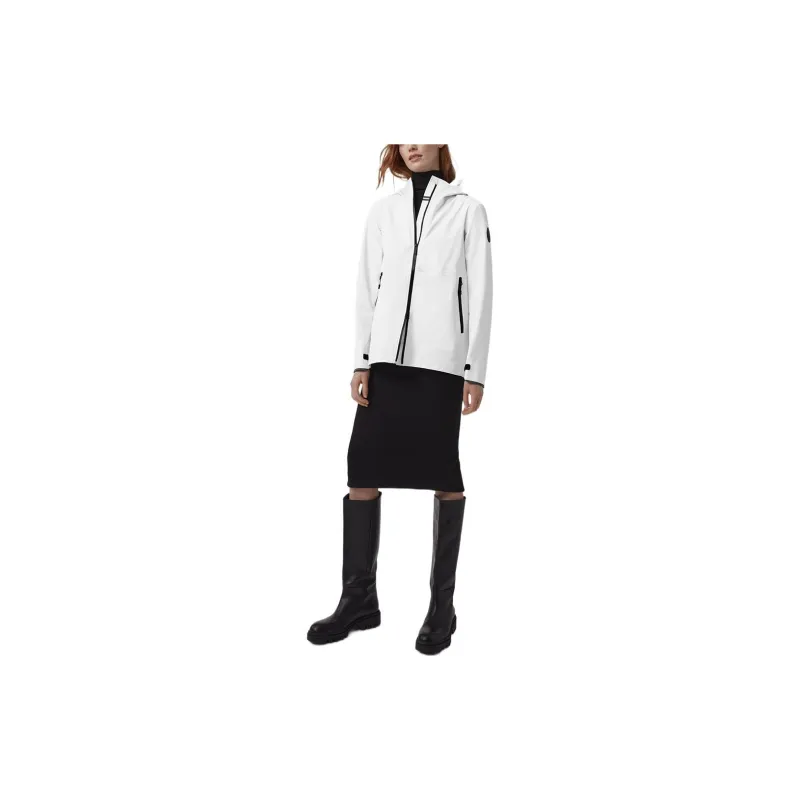 Canada Goose Black Mark Jackets Coats Women's White-1