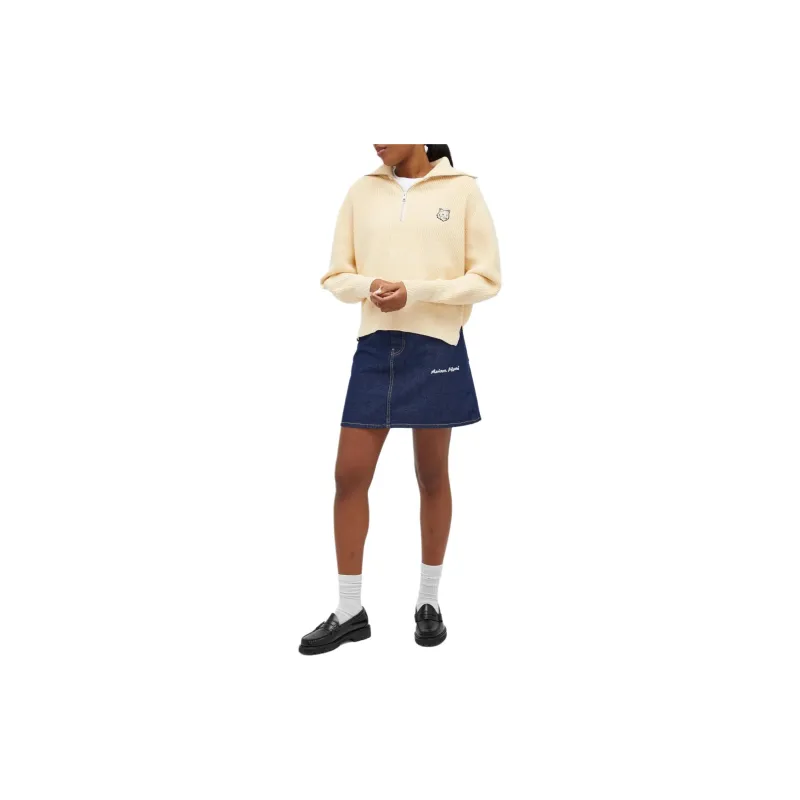 Maison Kitsune Polo Shirt Women's Light Yellow-3