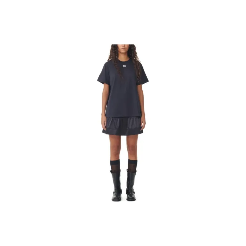 GANNI Relaxed Embellished T-Shirt-2