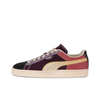 PUMA Suede Anti Slip Wear Resistant Low Top Skateboard Shoes Unisex Black Red Beige