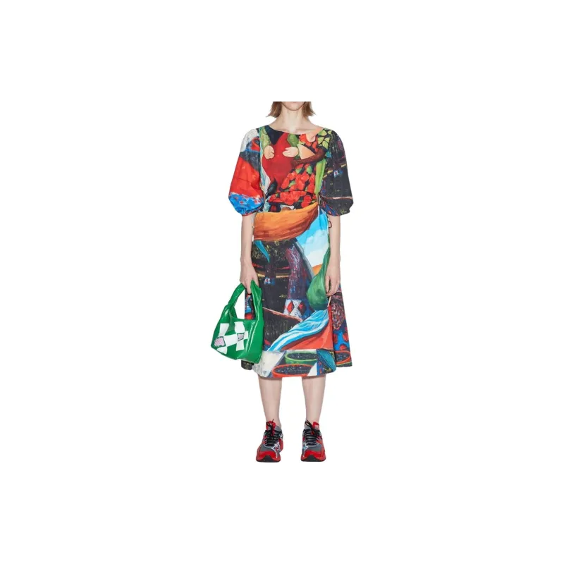 ANDERSSON BELL Short Sleeved Dress Women's Multicolor-3