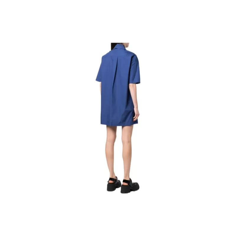 MOSCHINO Short-Sleeved Dresses Women's Blue-2