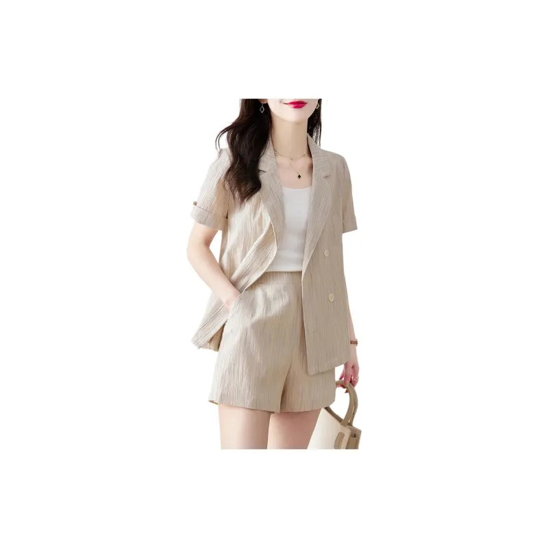 Still Quiet Shirt Matching Set Women's Oat-3