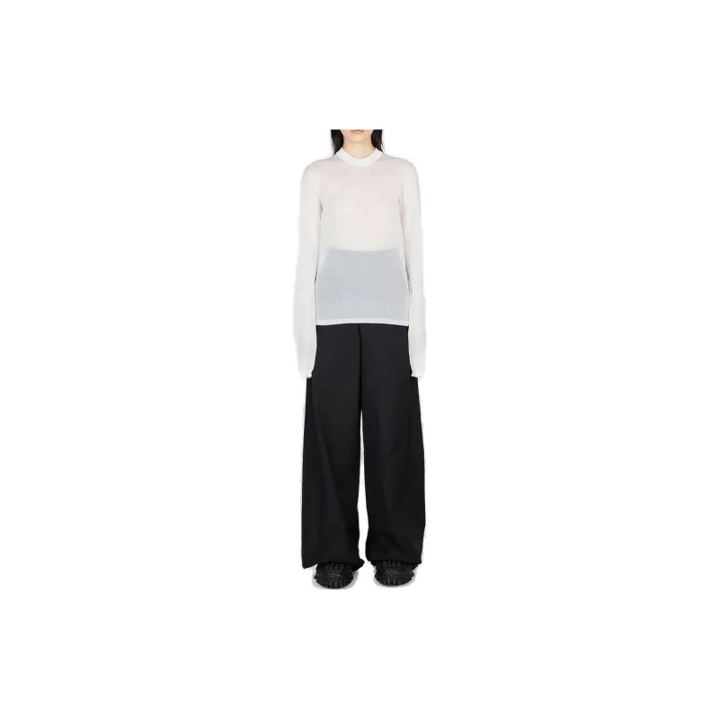 Ann Demeulemeester Blion Sheer Lace-Up Detailed Sweater-2