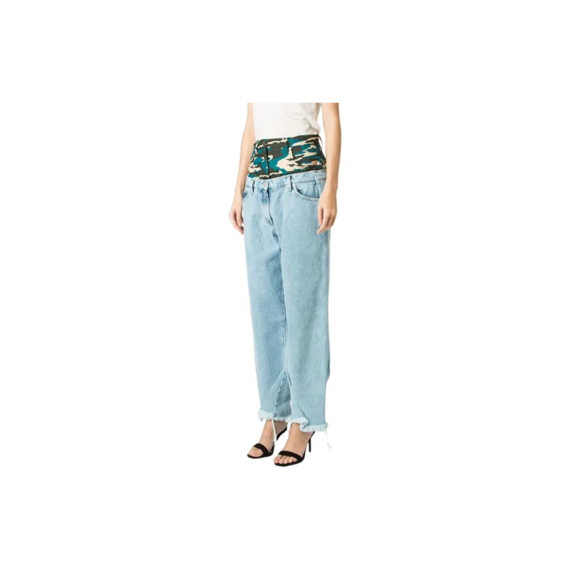 NATASHA ZINKO Frayed Hem Jeans-3