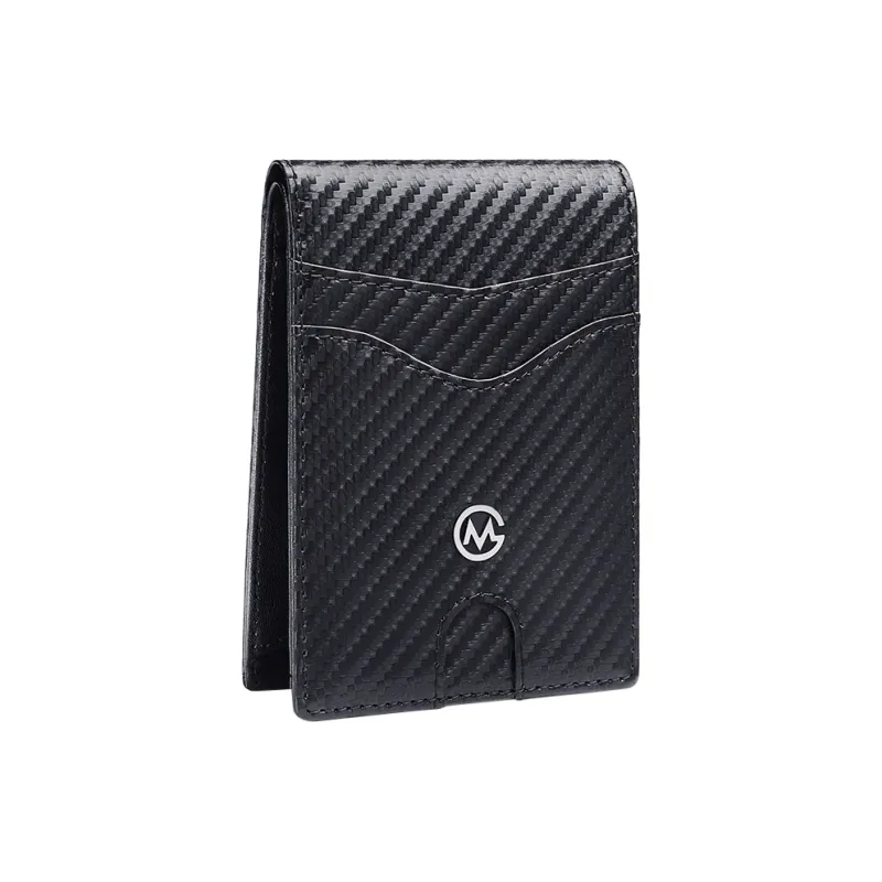 GOLF Synthetic Leather Card Holder Small Size Men's Black-6
