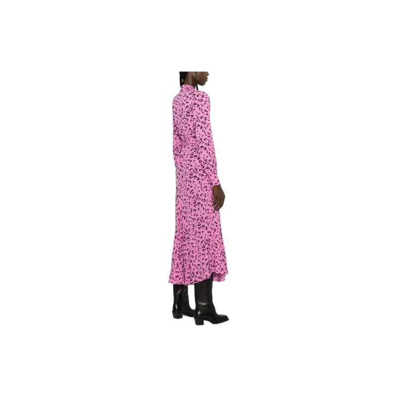 Rotate Long-Sleeved Dresses Women's Bubble Gum Pink-3