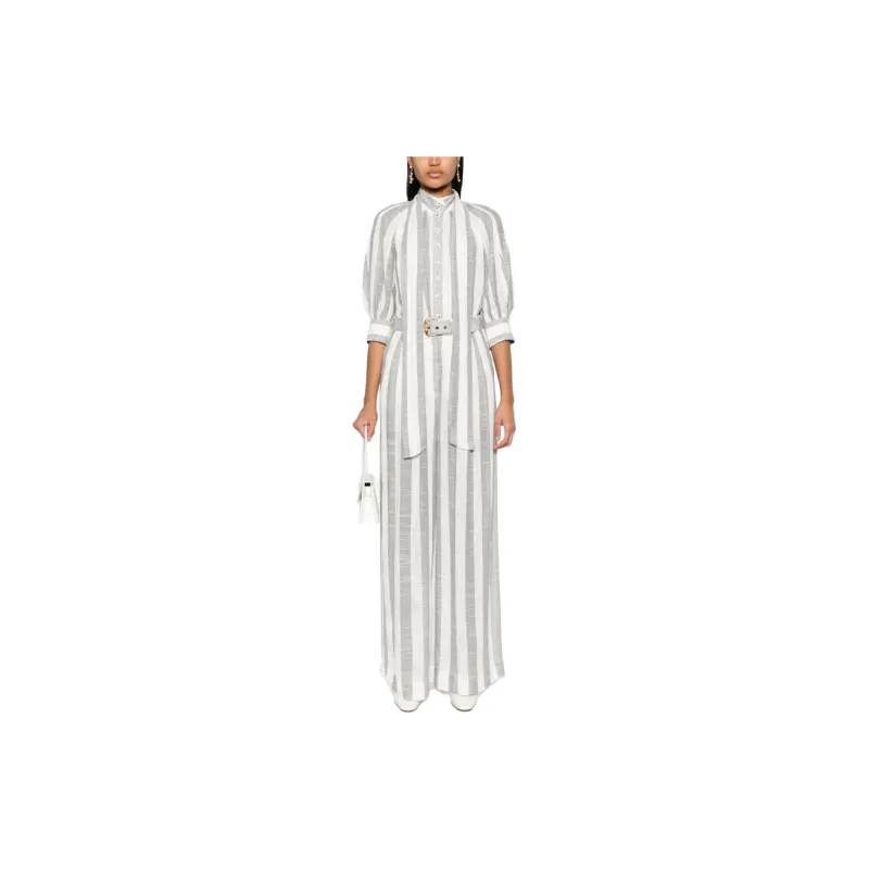 Zimmermann Matchmaker Striped Wide-leg Trousers-1
