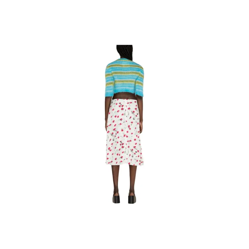 MARNI Striped Cropped Crewneck Jumper-2