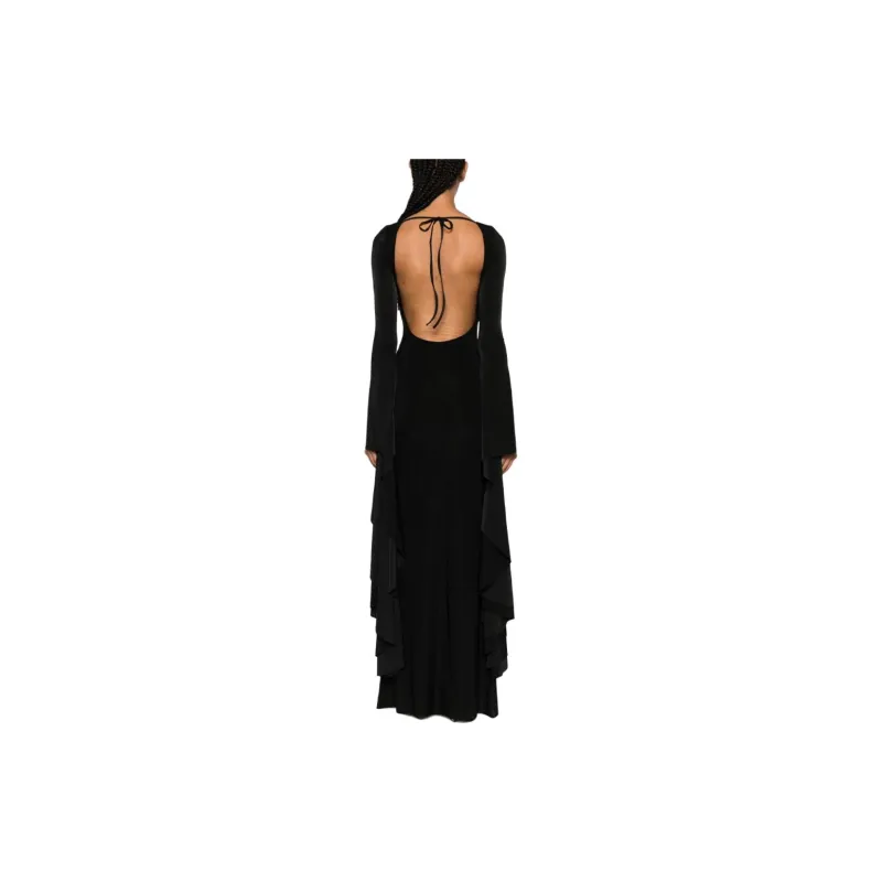 GIUSEPPE DI MORABITO Draped Long sleeve Maxi Dress-2