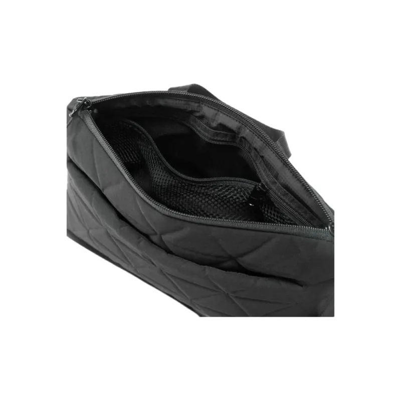 THE NORTH FACE 80D Polyester Geotextile Embossed Shoulder Bag, Crossbody Bag Mini Unisex Black-2