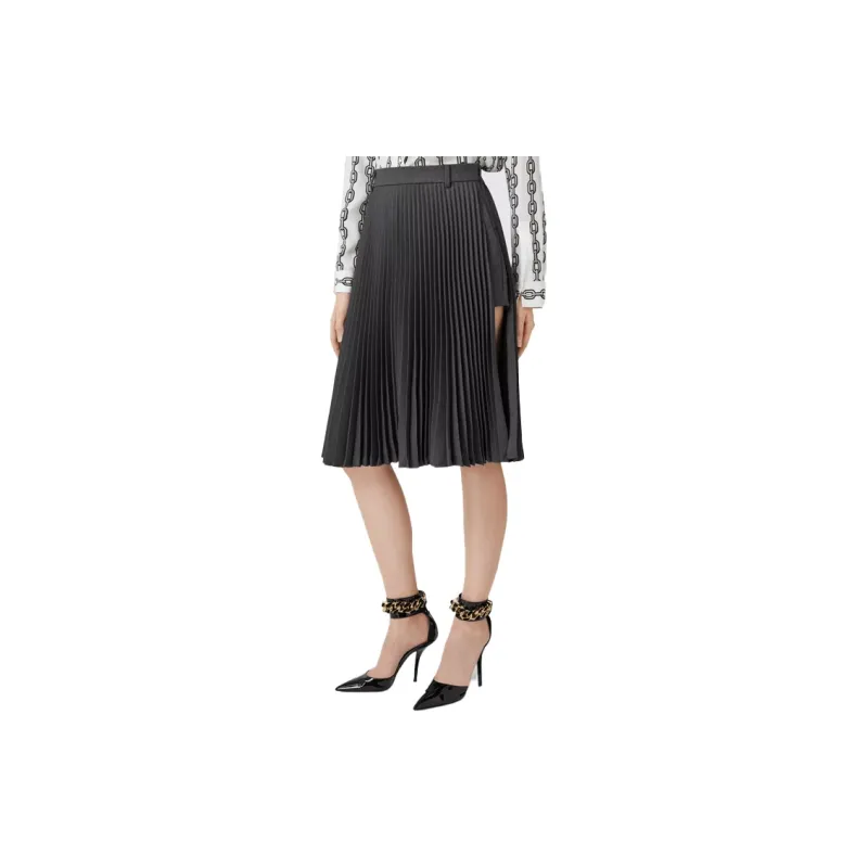Burberry Casual Long Skirts Women's Gray-3