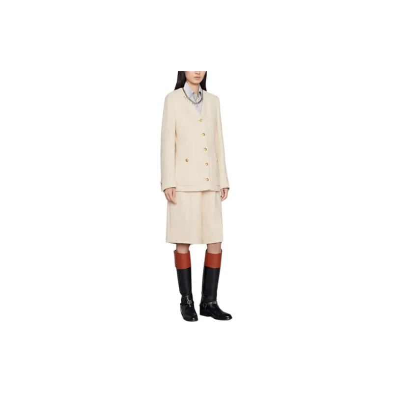 GUCCI SS22 Jackets Coats Women's White-1
