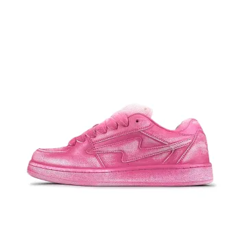 LuzaoT SUPER DRAG Puffy Shoes Low Top Skateboard Shoes Women's Rose Red Blush
