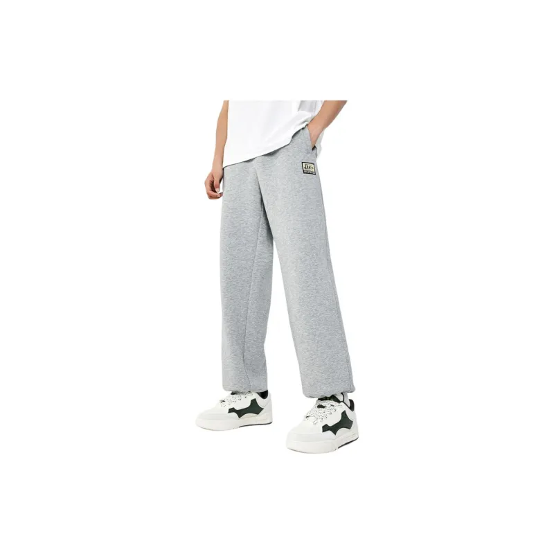 Anta Life Collection Knitted Sports Pants Men's CD28 Gray Heather Gray-2