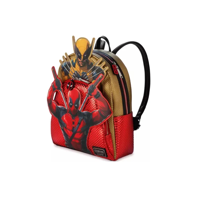 Disney Polyurethane Backpack Mini Men's Red-1