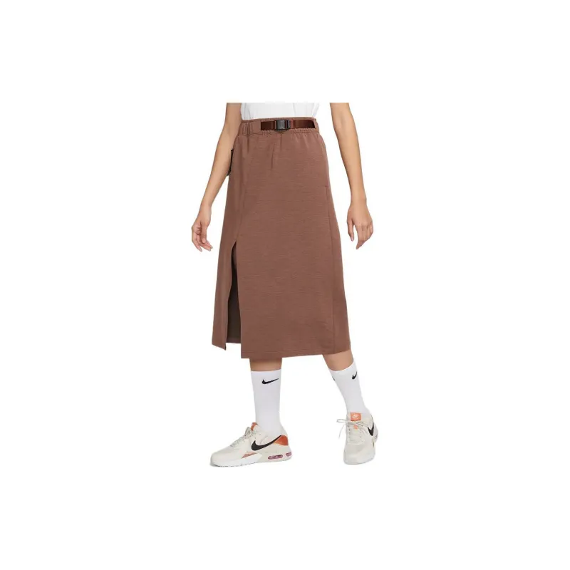 Nike Women'ss High-Waisted Skirt Brown-3