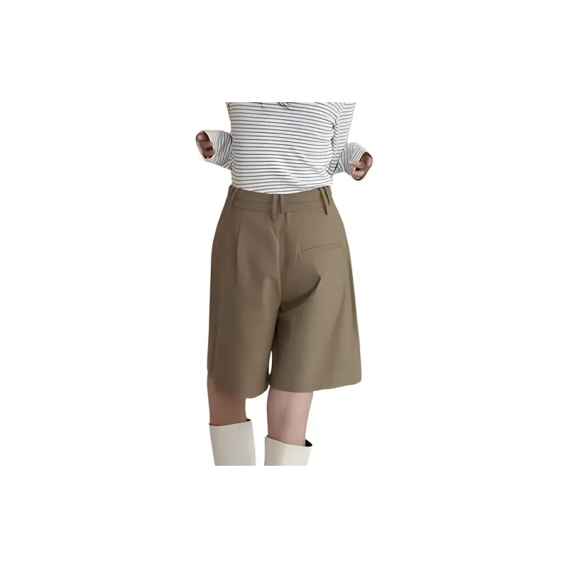 BLUEerror Casual Shorts Women's Burnt Tea Brown-6