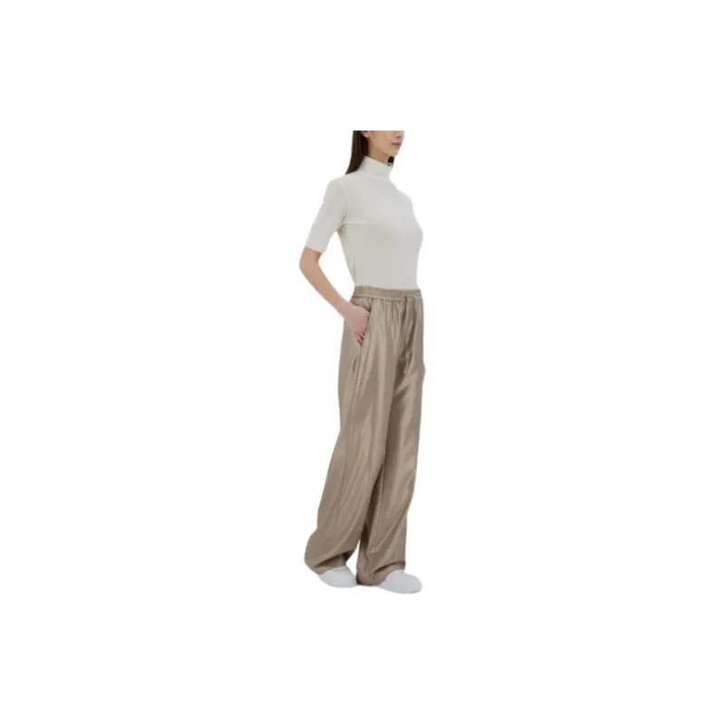 HERNO Drawstring Laminated Trousers-5