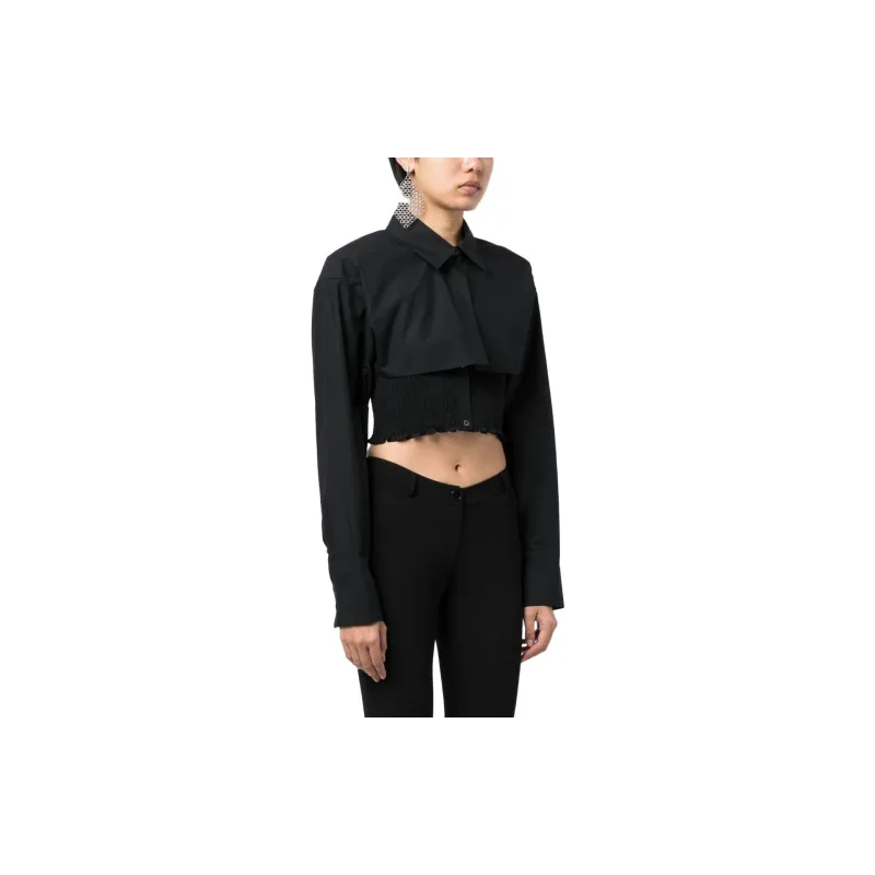 Alexander Wang Twinset Layered Smocked Shirt-2