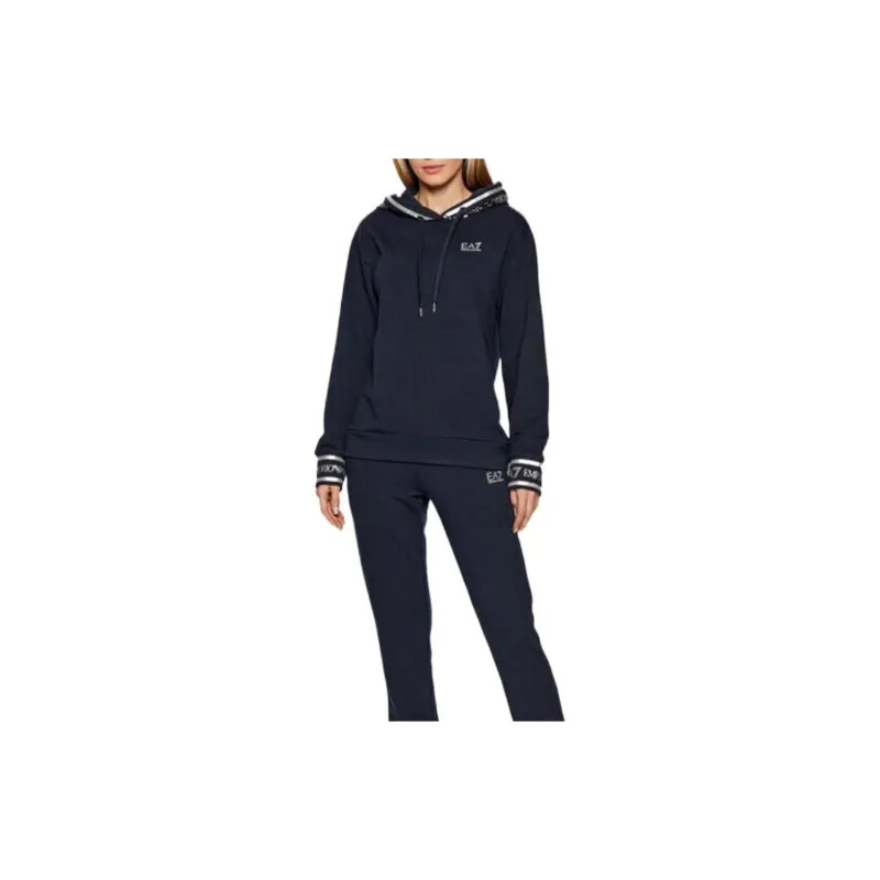 EMPORIO ARMANI EA7 SS22 Sweatshirt Set Women's Marine Blue-2