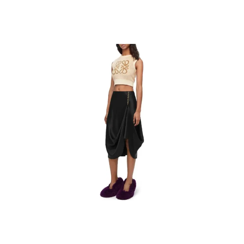 LOEWE Chain Detailed Midi Skirt-1