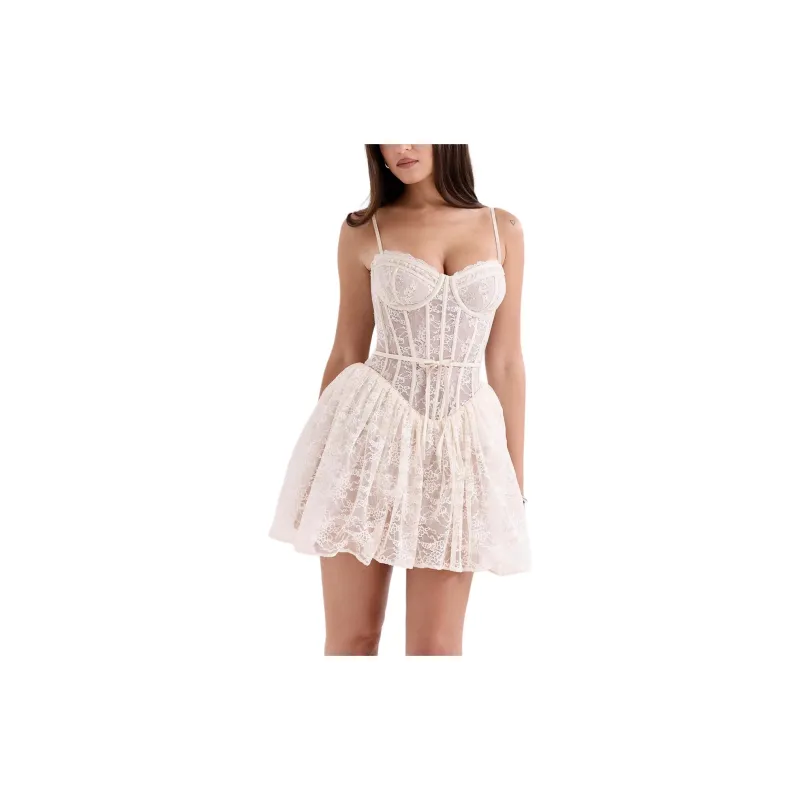 HOUSE OF CB LOUISA Slip Dress Women's CREAM/Cream-2