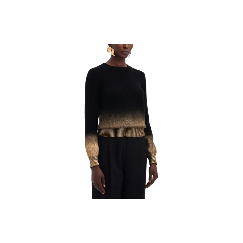 Oscar De La Renta Gold Foil Jumper-4