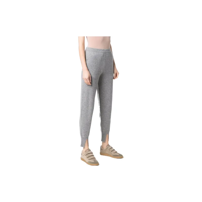 THEORY Knitted Sweatpants Women's Gray-2