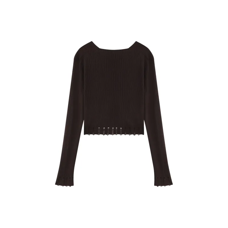 THE SEA LIFE Knitwear Women's Dark Rock Red-1