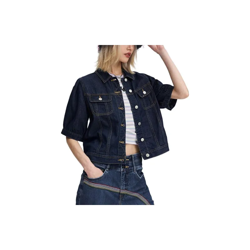 Lee Denim Jacket Women's Dark Blue-1