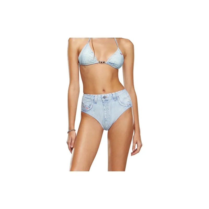 DIESEL Swimsuit Set Women's Denim Blue-4