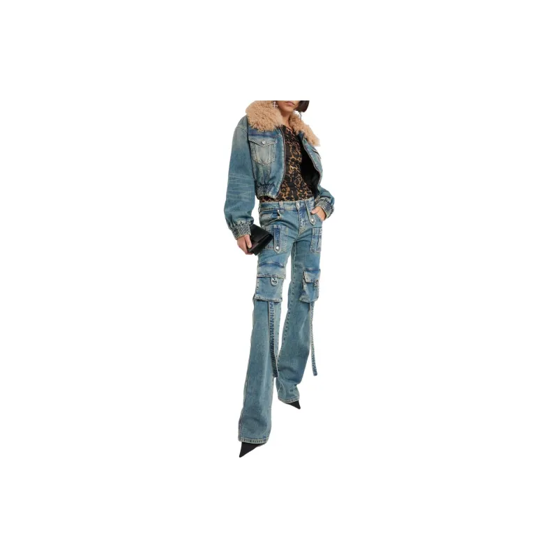 Blumarine Straight-leg Cargo Jeans-1