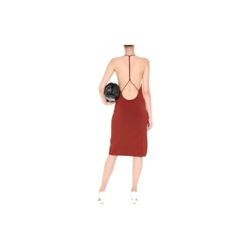 Bottega Veneta Sleeveless Dresses Women's Red-2