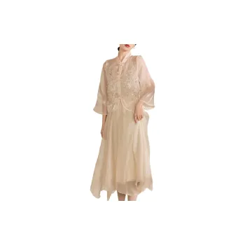 QIAOYUHUAZUN Shirt Women's Apricot