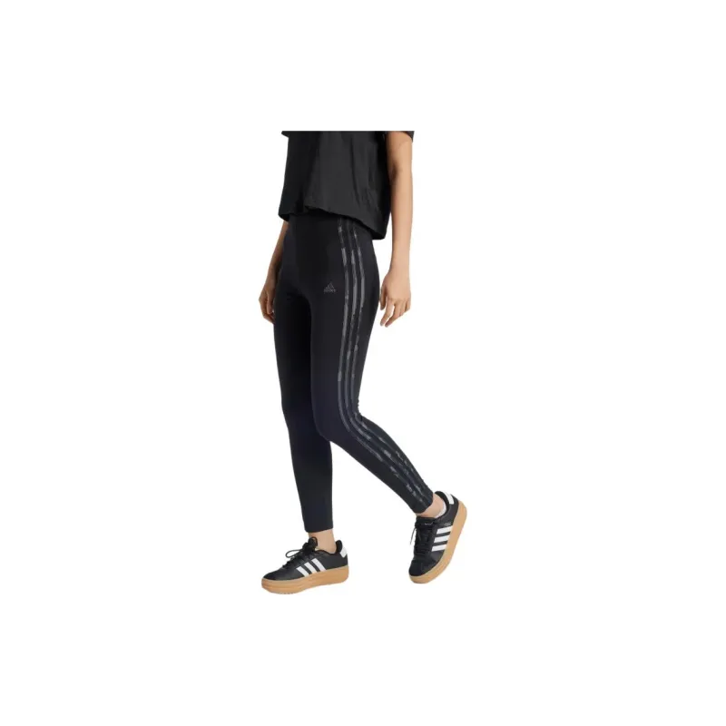 Adidas Free Shipping With AdiClub Essentials 3-Stripes Camo Print 7/8 Length Leggings-1