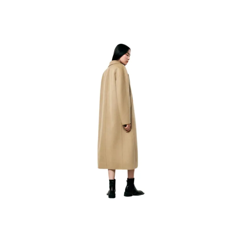 TKY SHOP Coats Women's Camel-2