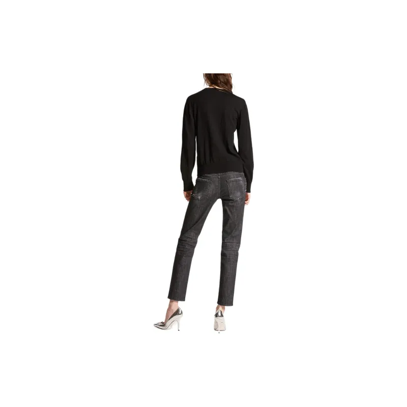 DSQUARED 2 Logo Patch Skinny Jeans-3