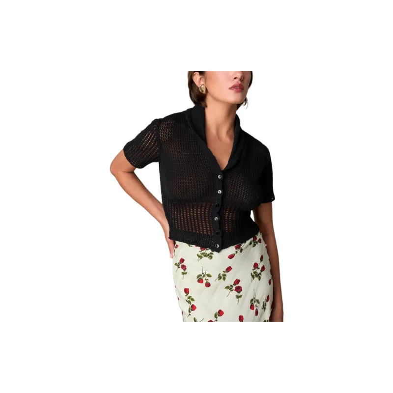 Rouje MARCUS CARDIGAN Knitwear Women's Black-1