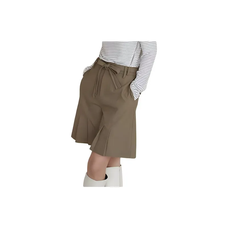 BLUEerror Casual Shorts Women's Burnt Tea Brown-8