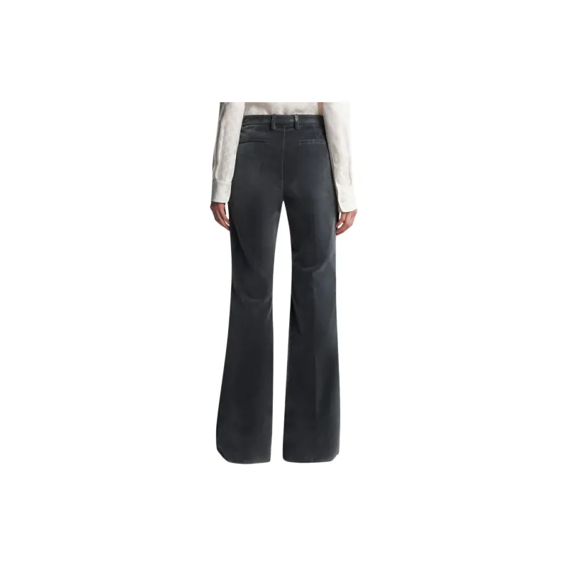 ETRO Flared Velvet Trousers-4